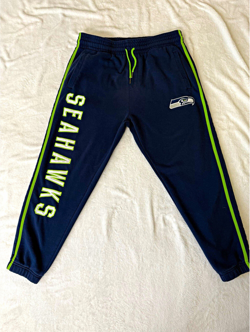 NFL Team Apparel Seattle Seahawks NFL Football Pants Men's XL Navy Green